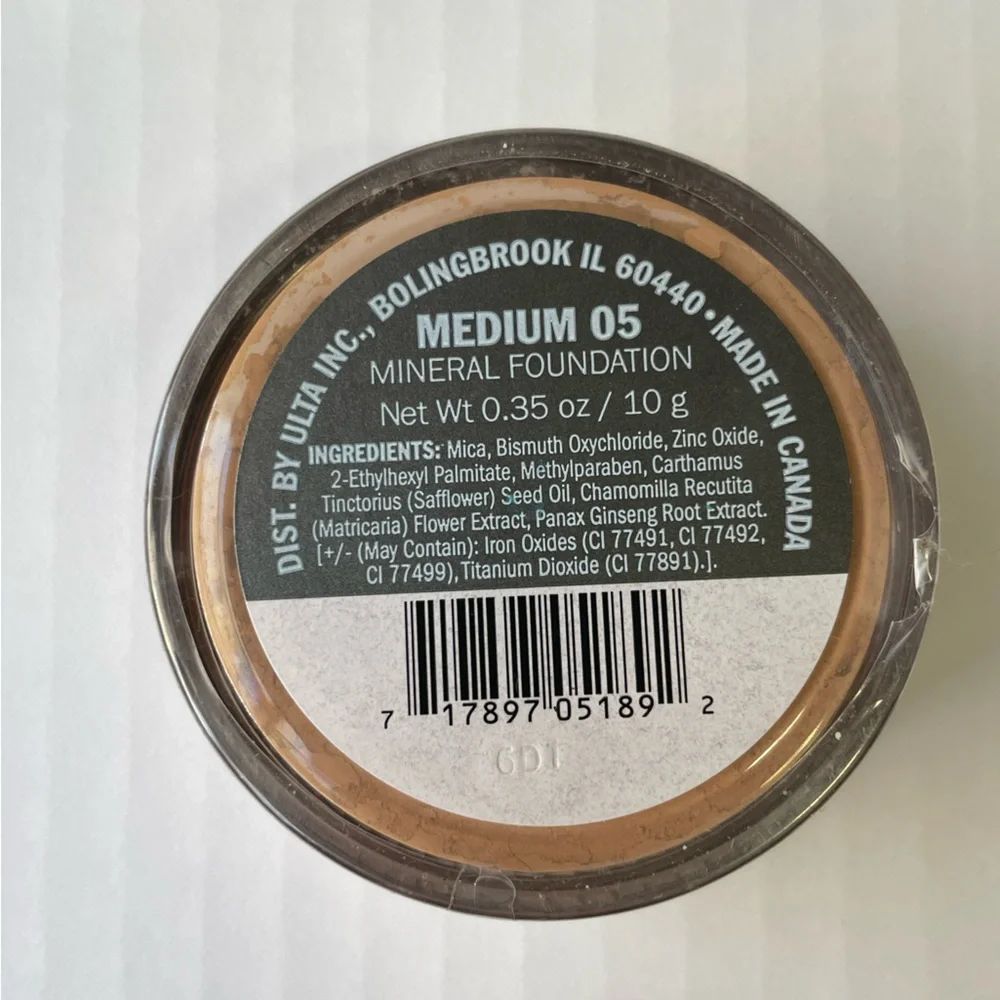 Ulta Beauty Mineral Powder Foundation Loose Powder Medium 05 New